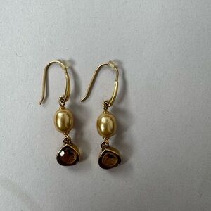 Tahitian pearl earrings